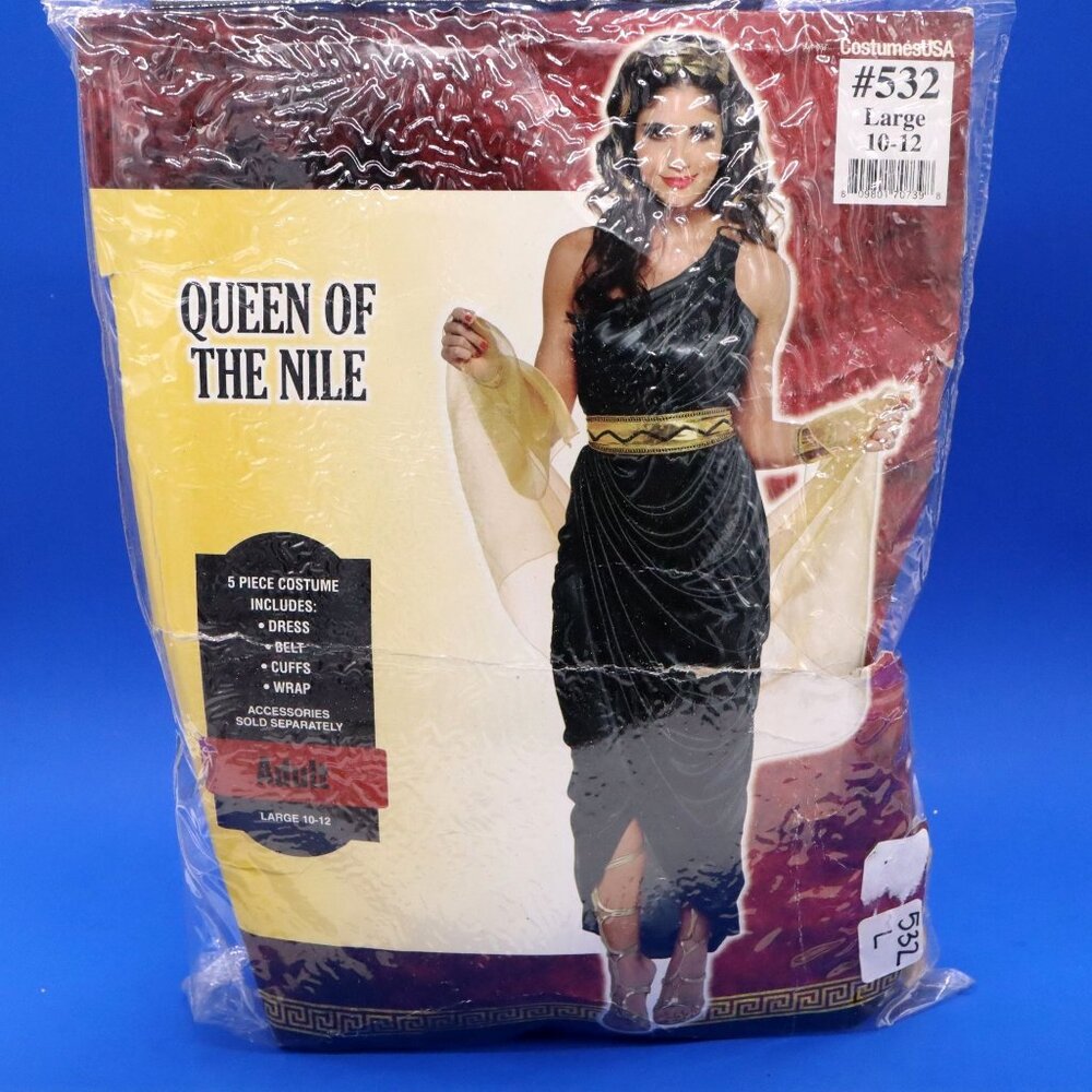 Queen of the Nile Costume Egyptian Cleopatra‎ Womens Sz Large 10-12
